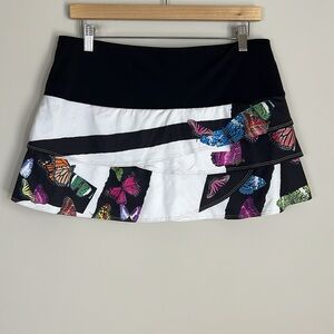 Lucky In Love Tennis Skort Skirt Butterfly Size Large